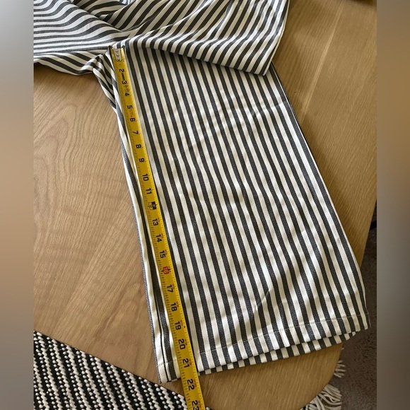 Privy| Nautical Pinstriped Strapless Jumpsuit in Cropped Wide Leg•••Size Large - Picture 13 of 15